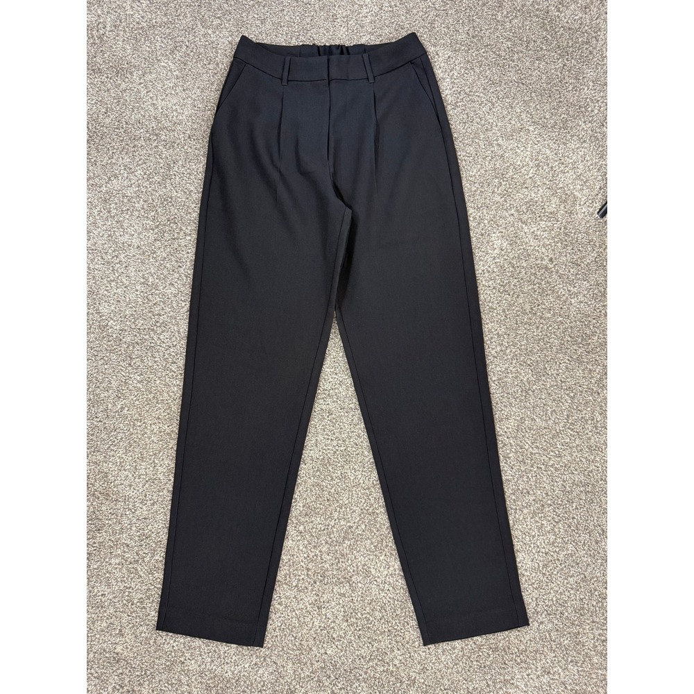 Old Navy Taylor Straight Trouser Womens S Tall Extra High-Rise Black Workwear